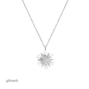 10k White Gold Elise Necklace