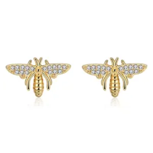 14K Gold-Filled Bee Stud Earrings