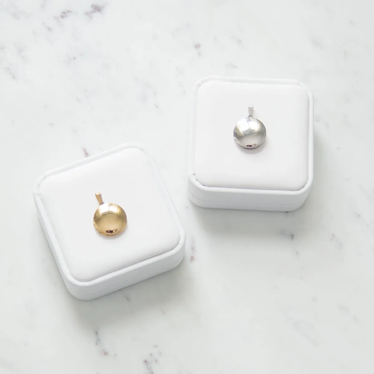 14k Solid Gold Medium Silhouette Locket