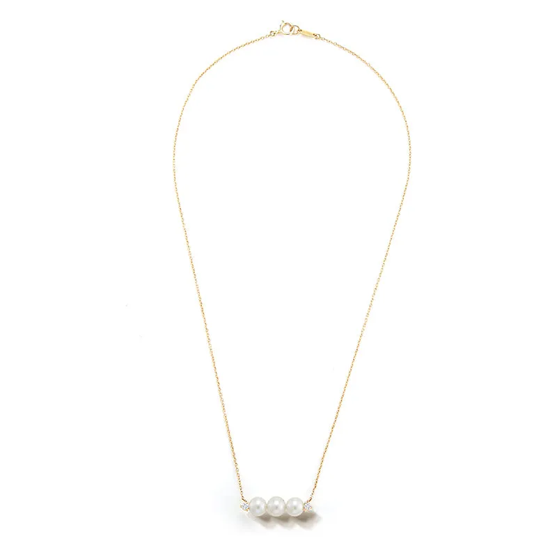 Akoya Pearl Bar Necklace