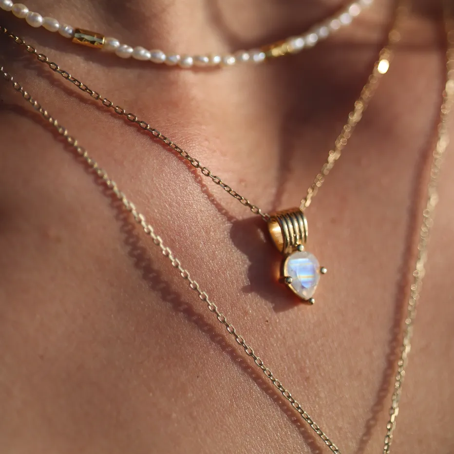 Amie Fluorite Gold Necklace