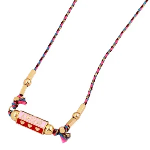 Amour Locket Necklace Pink