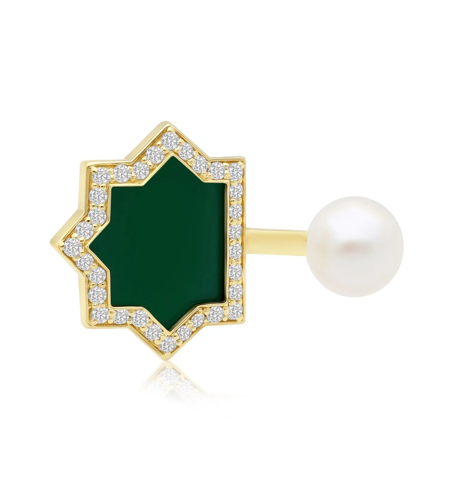 Andalus Maxi Green Onyx Ring