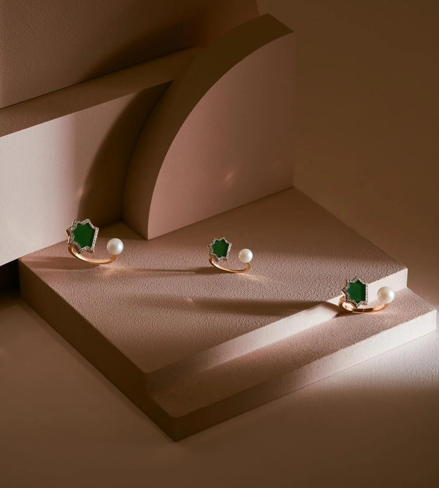 Andalus Maxi Green Onyx Ring
