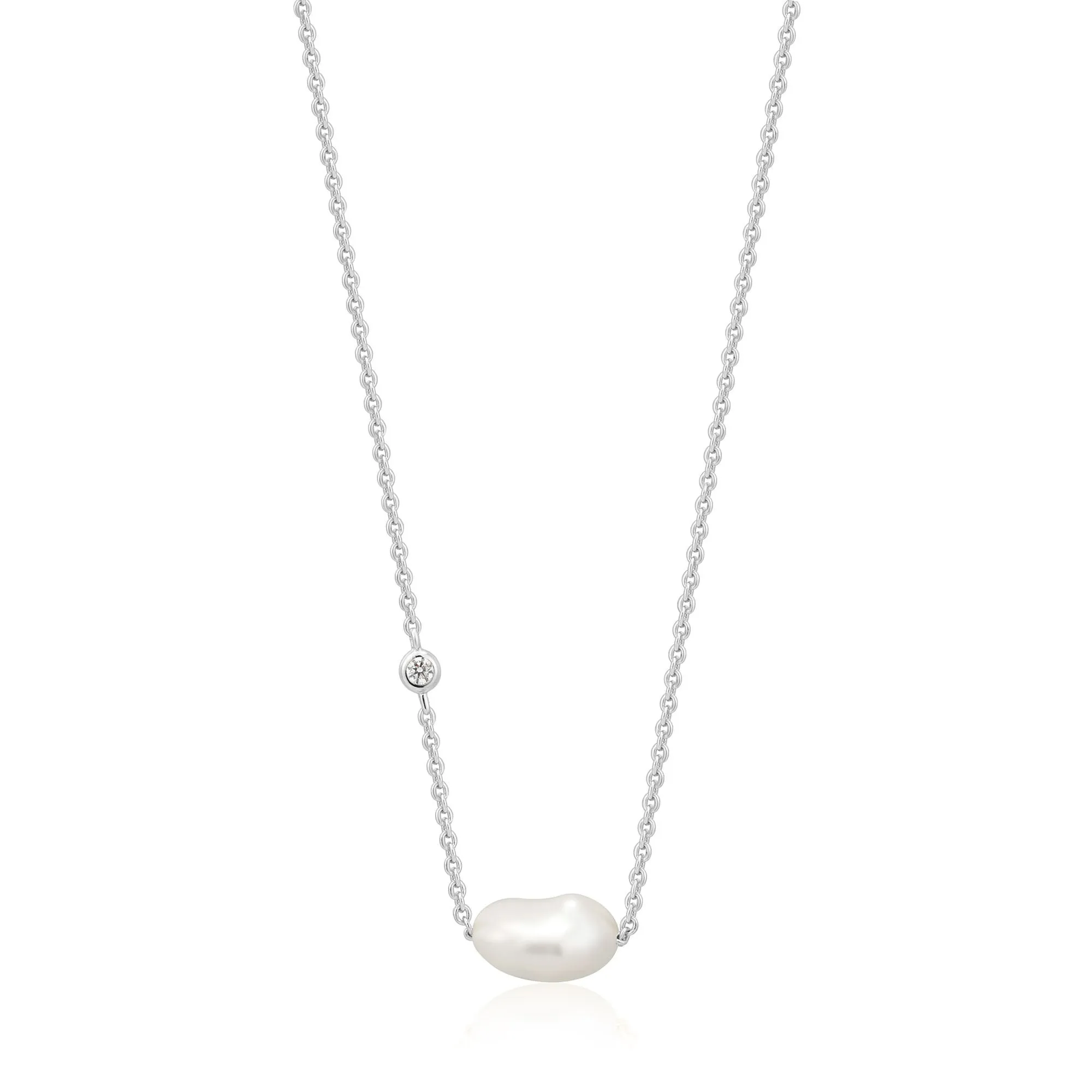 Ania Haie Silver Pearl Necklace