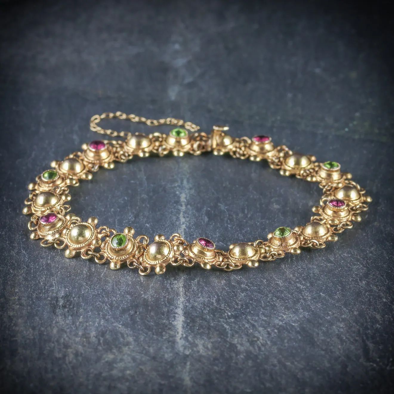 Antique Edwardian Suffragette Bracelet 15ct Gold Circa 1910