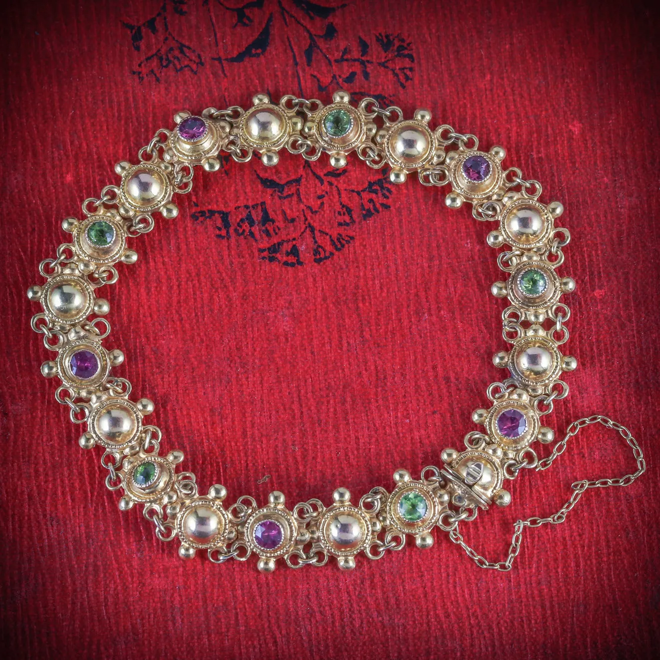 Antique Edwardian Suffragette Bracelet 15ct Gold Circa 1910