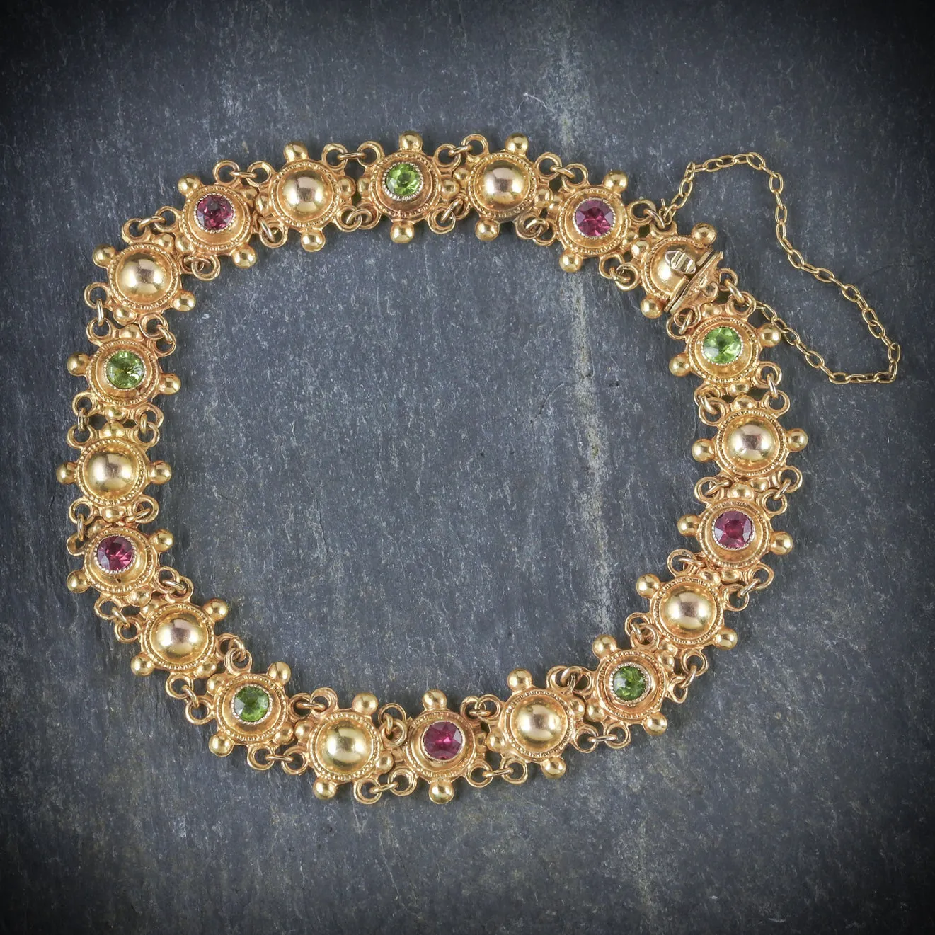 Antique Edwardian Suffragette Bracelet 15ct Gold Circa 1910