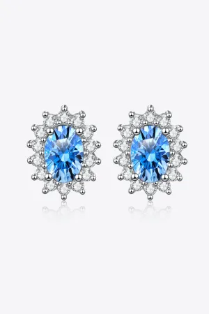 *APP EXCLUSIVE* 1 Carat Moissanite 925 Sterling Silver Stud Earrings
