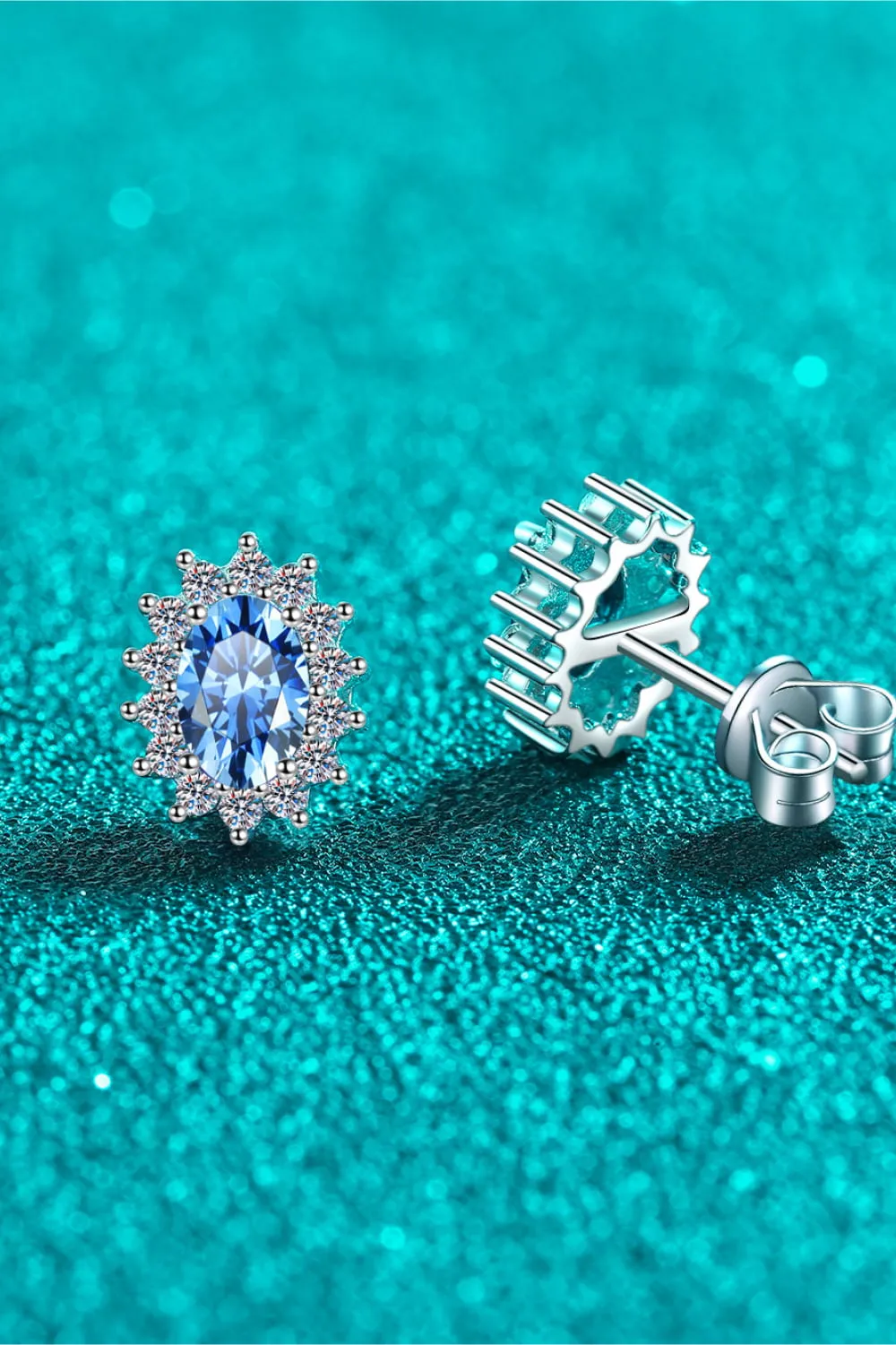 *APP EXCLUSIVE* 1 Carat Moissanite 925 Sterling Silver Stud Earrings
