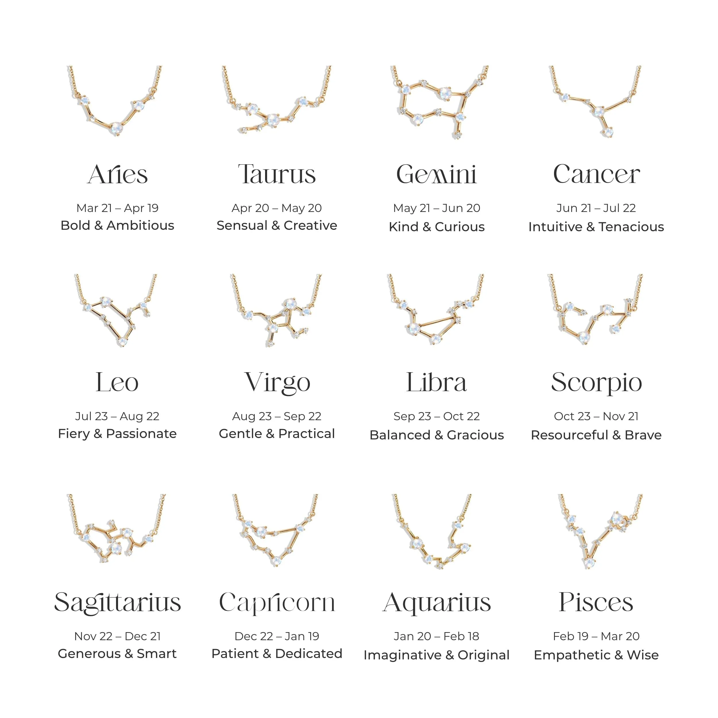 Aries Zodiac Constellation & White Topaz Sway
