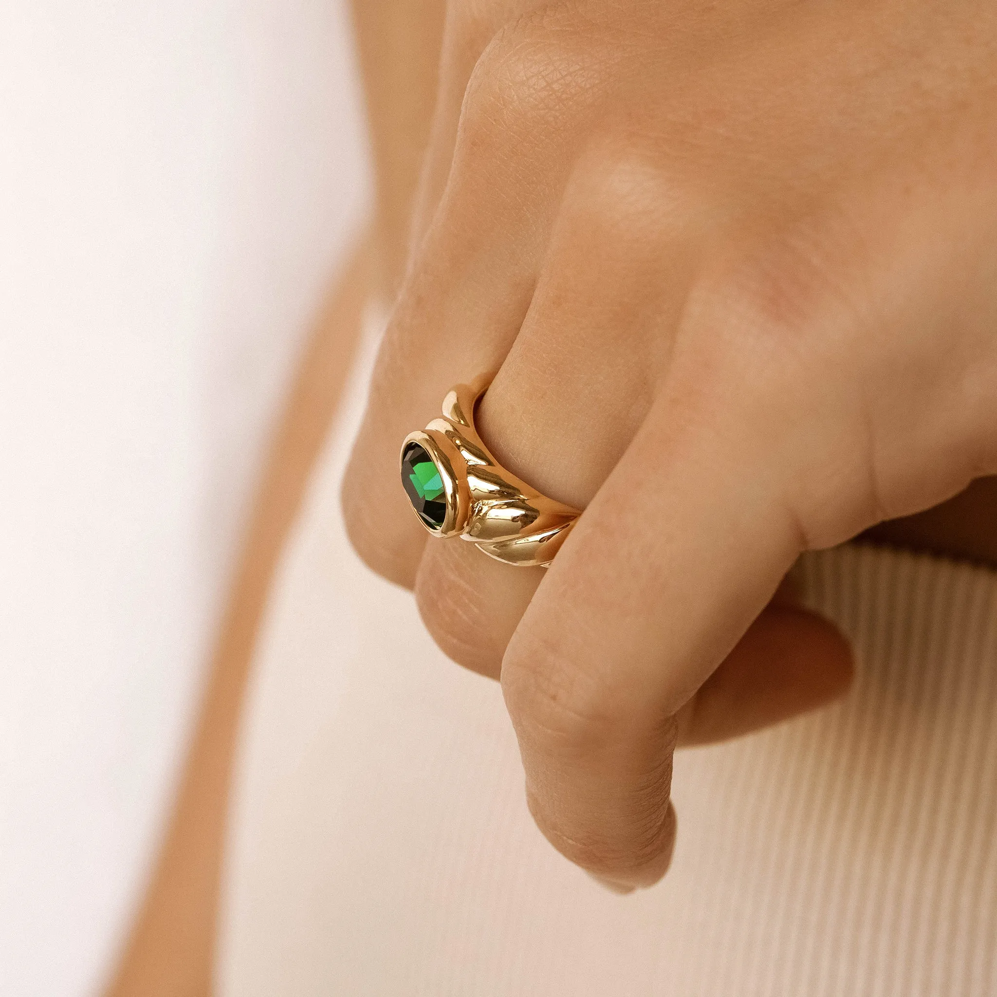 Aubrey Ring - Emerald Green