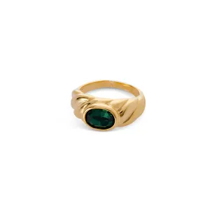 Aubrey Ring - Emerald Green
