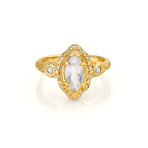 Baby Queen Marquise Moonstone Ring