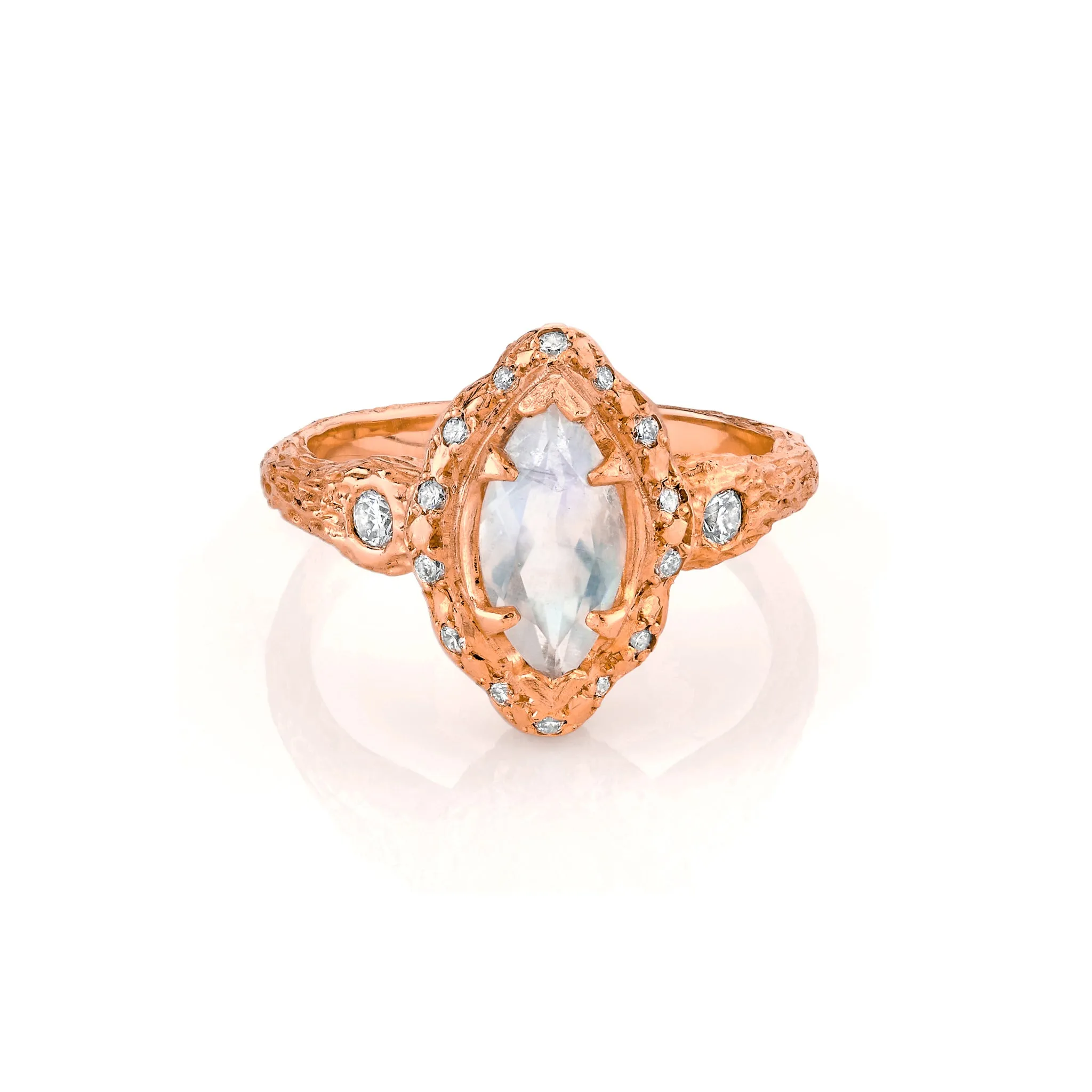 Baby Queen Marquise Moonstone Ring