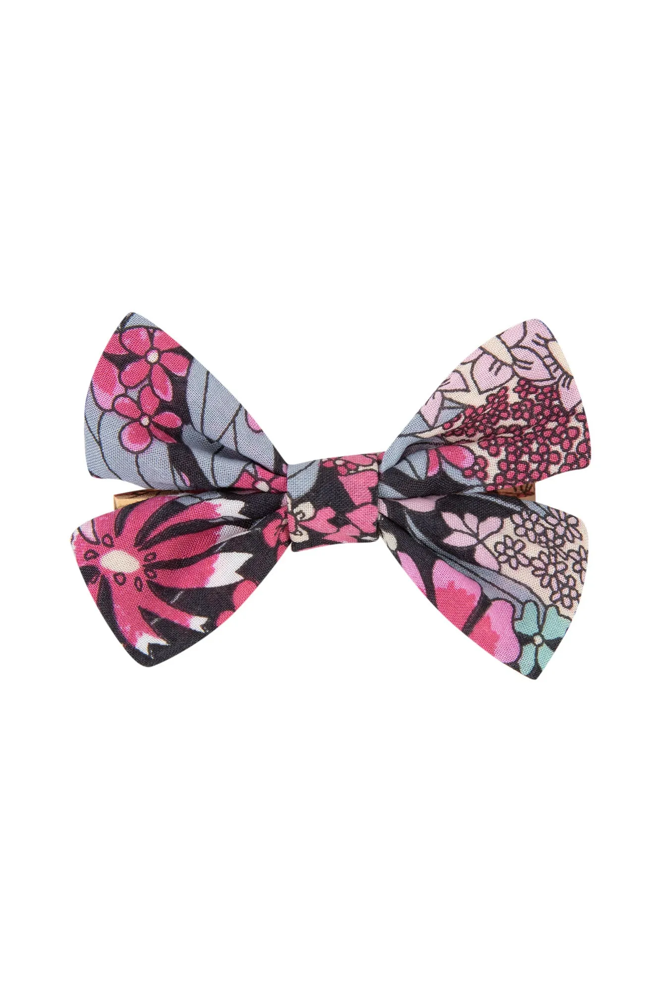 Barrette - Nœud Grenadine Tissu Liberty