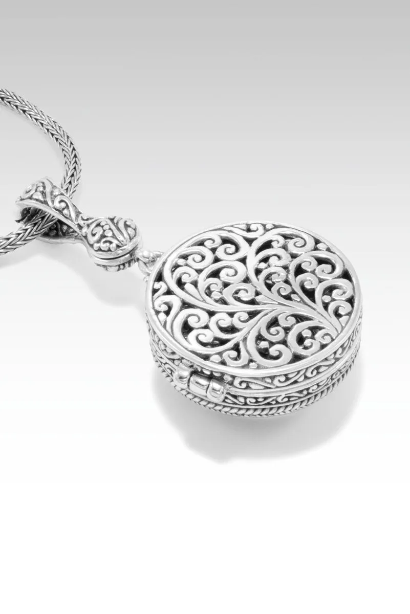 Be the Light Locket Pendant™ In Black Indonesian Coral