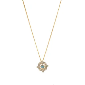 Bettina Necklace - London Blue Topaz