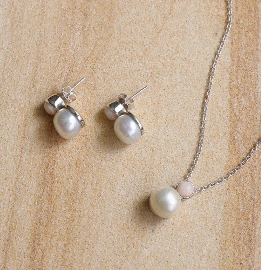 Bianc Aquatic Earrings  Silver