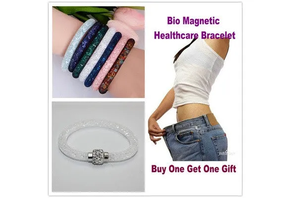 Bio Magnetic Healthcare Bracelet Weight Loss Bracelet Slimming Healthy Stimulating Acupoints Stud Bracelet Magnetic Therapy  Free surprise Gift NO:007