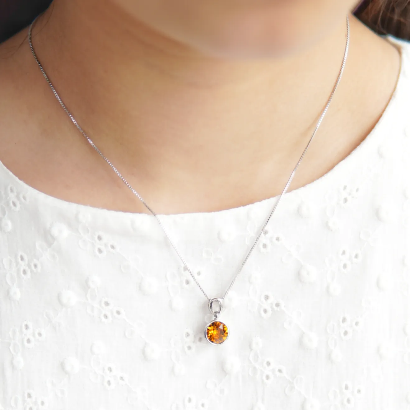 Birthstone Necklace (12 Colours)