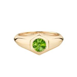 Birthstone Signet Ring - August Peridot