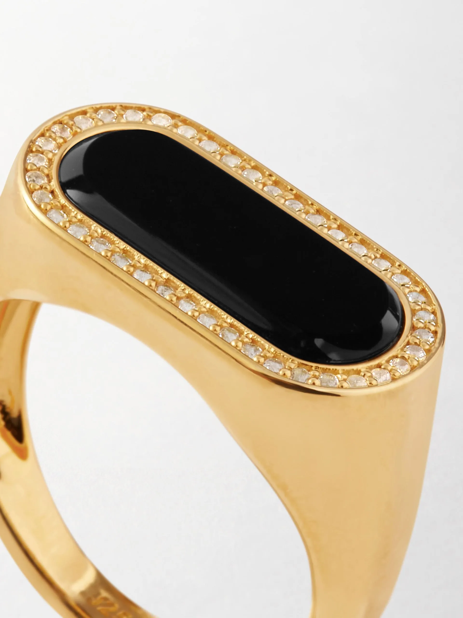 Black onyx statement ring