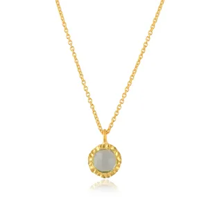 Blue Topaz Pendant Necklace