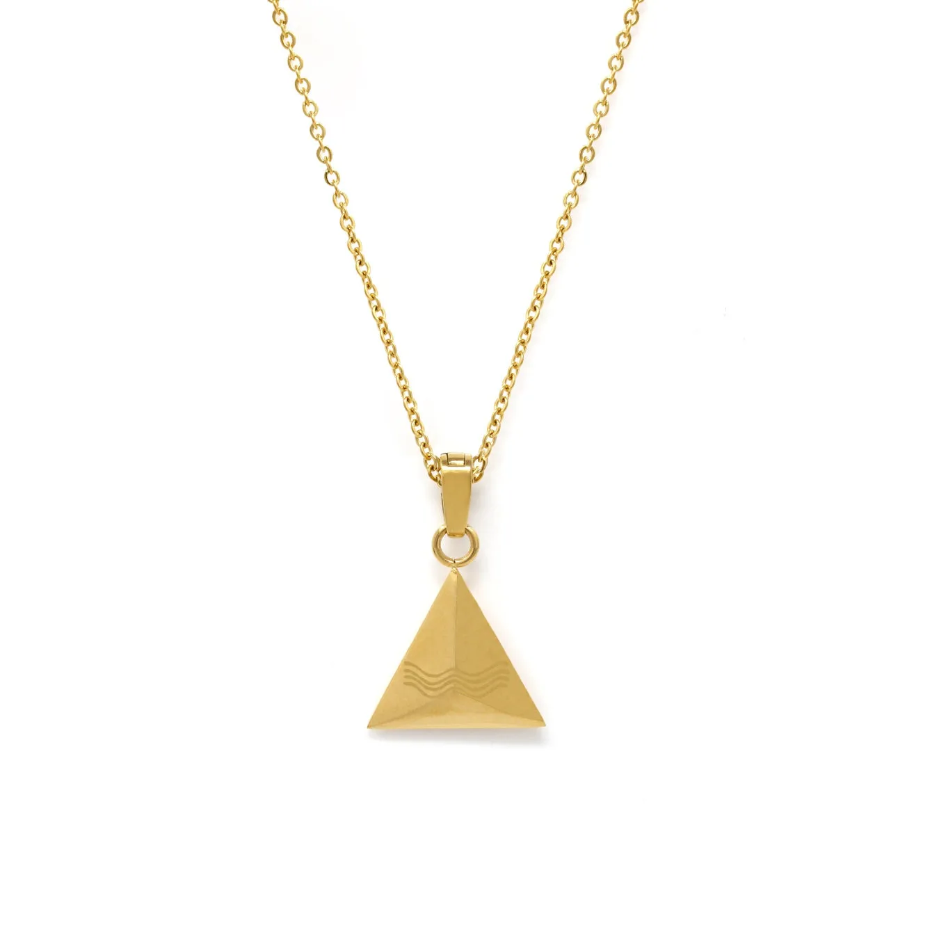 BREATHE Necklace Gold
