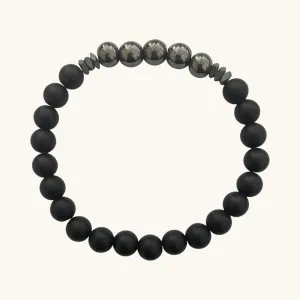 Bronson Men’s Beaded Stone Bracelet