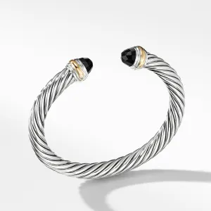 Cable Classic Bracelet with Black Onyx and 14K Gold