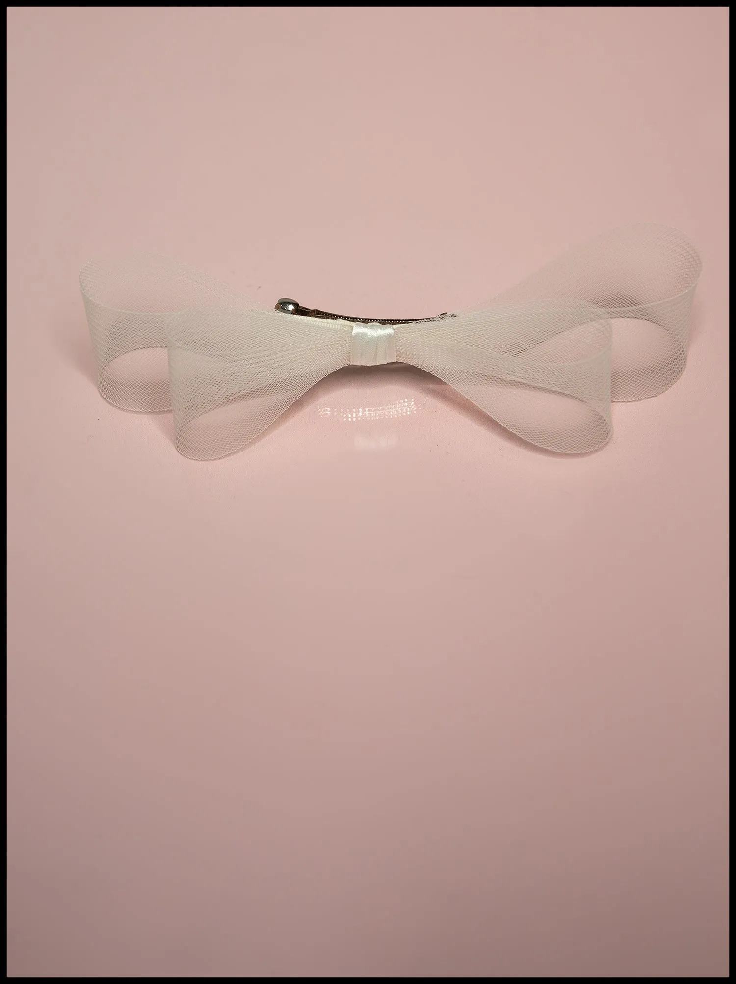 Cream Crinoline Double Hair Bow