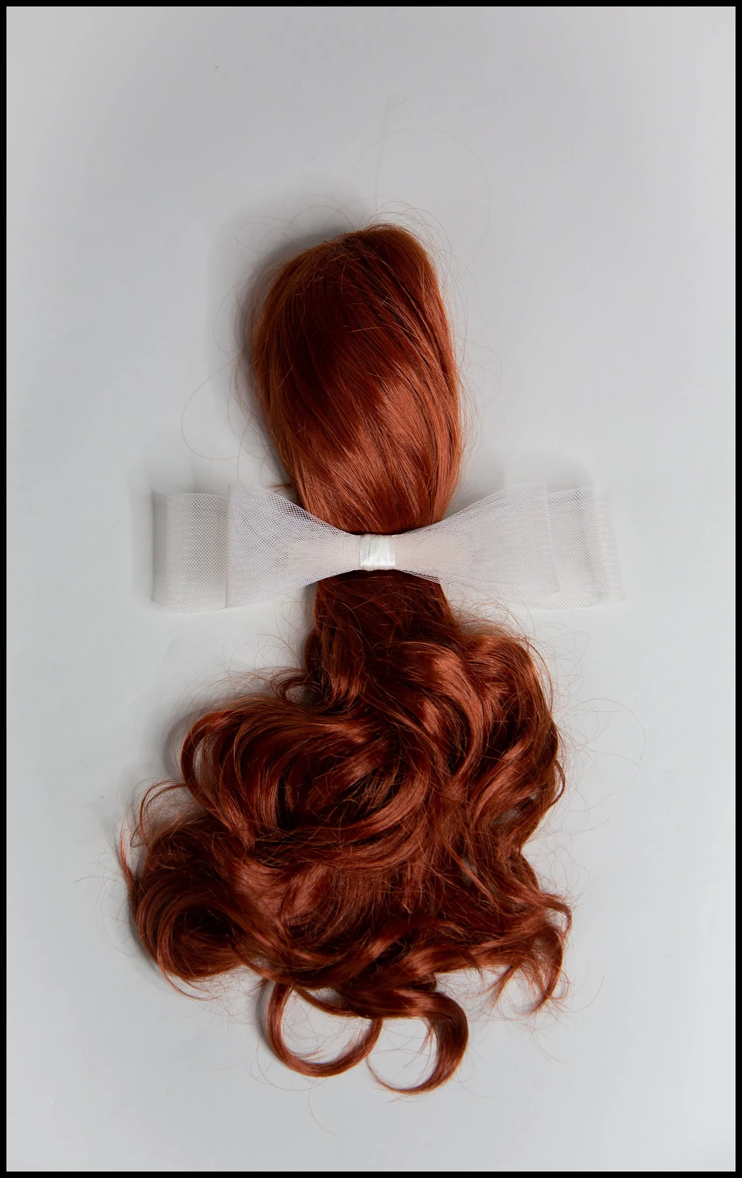 Cream Crinoline Double Hair Bow