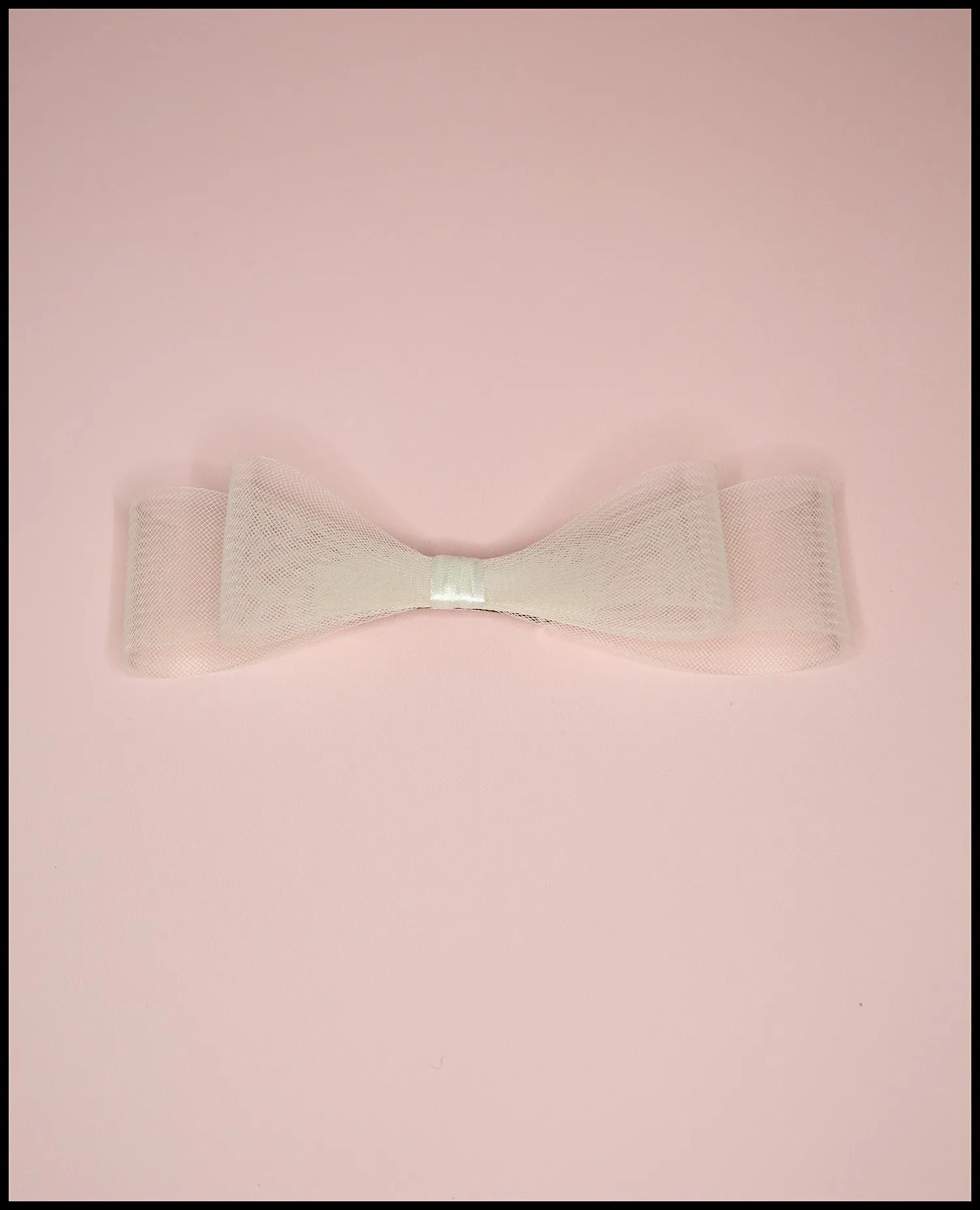 Cream Crinoline Double Hair Bow