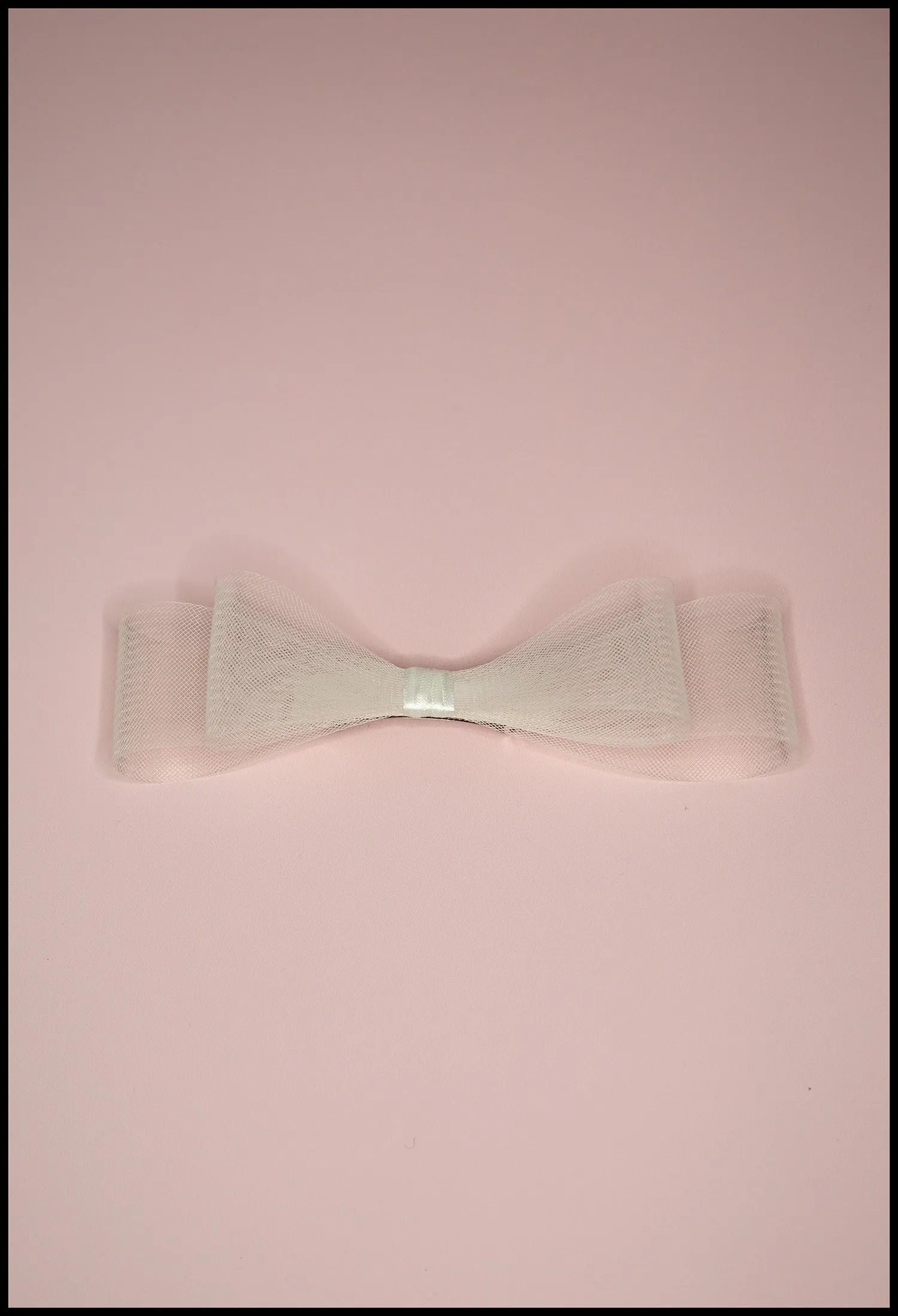 Cream Crinoline Double Hair Bow