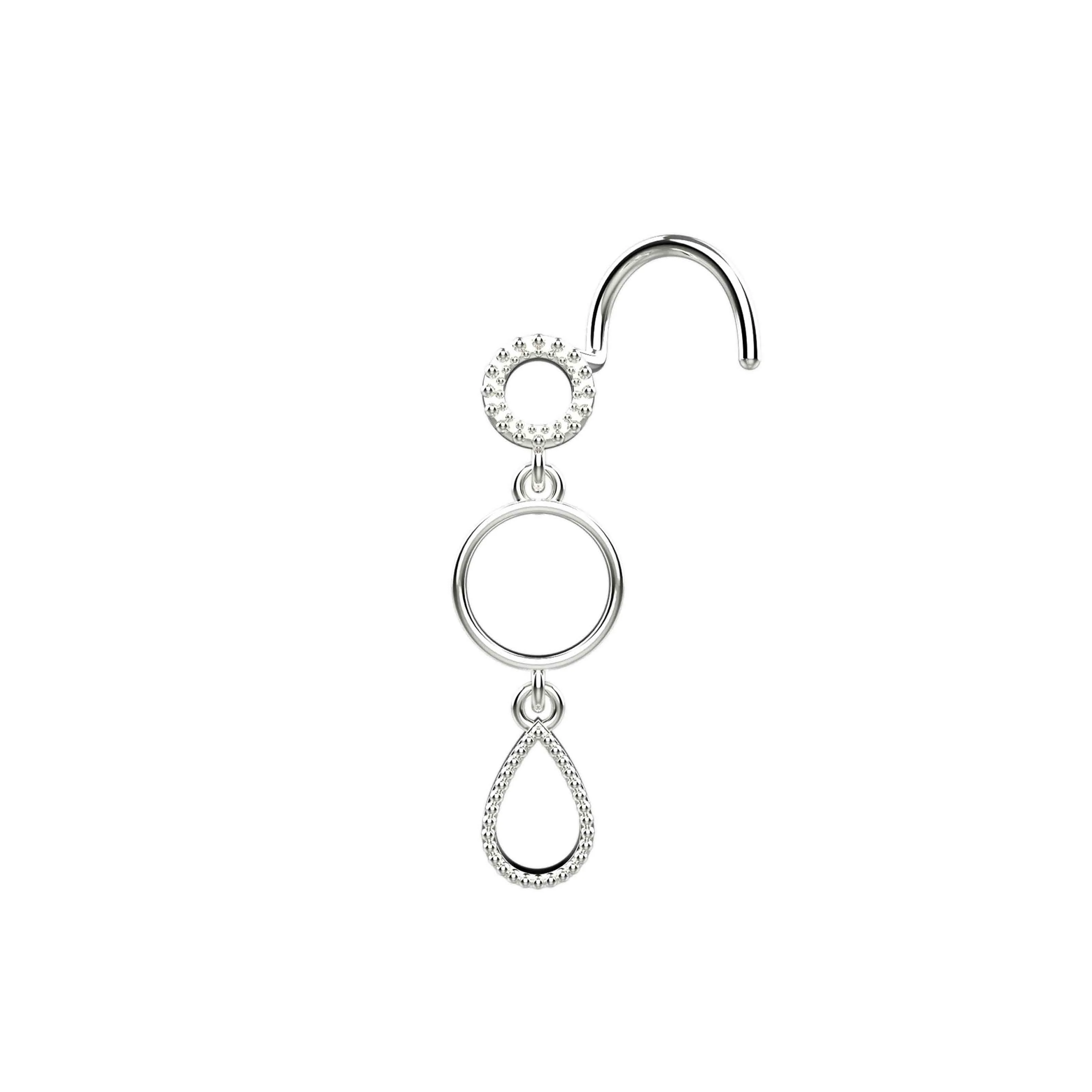 Dangle Nose Ring Gold – Gold Nose Piercing Jewelry for Women