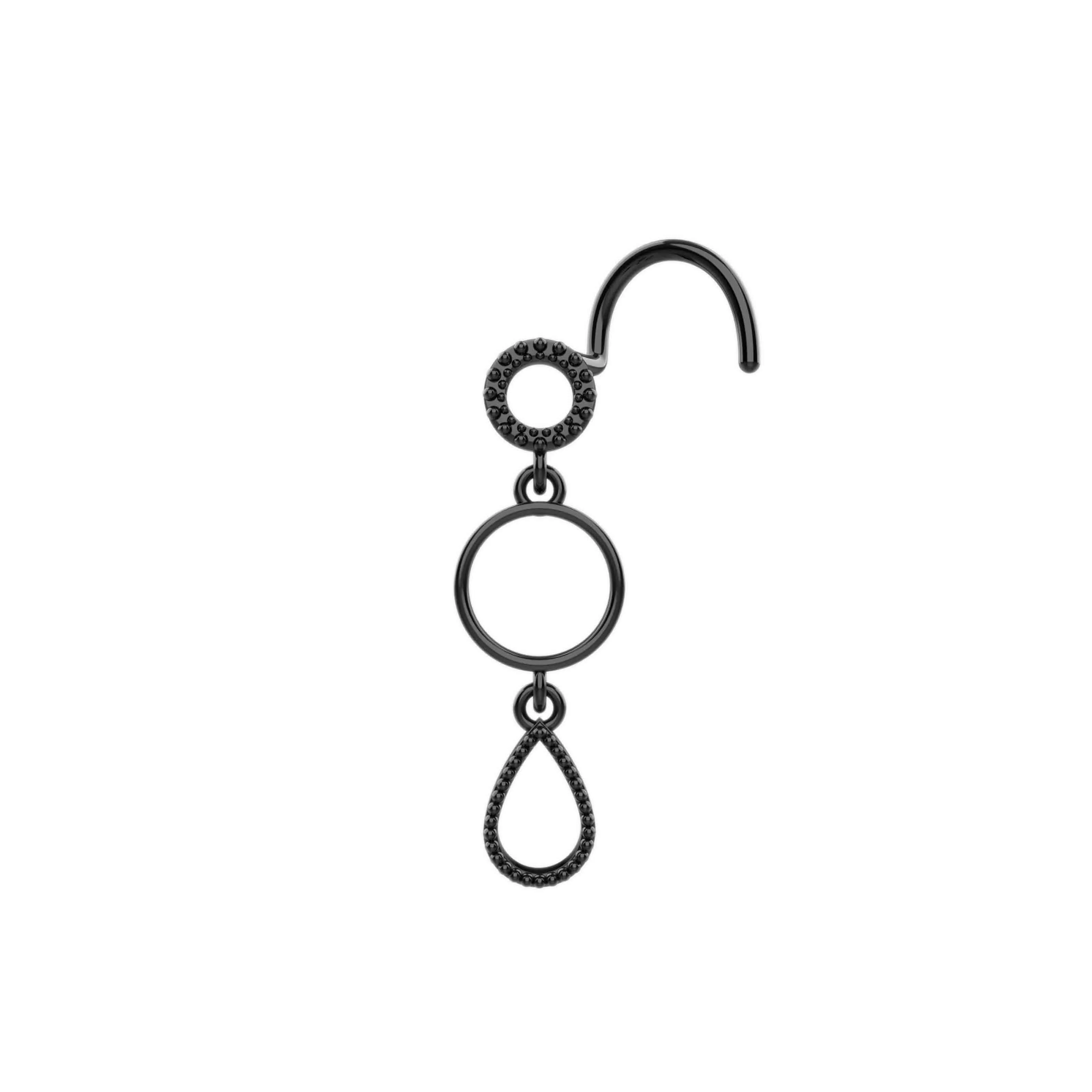 Dangle Nose Ring Gold – Gold Nose Piercing Jewelry for Women