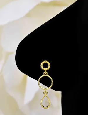 Dangle Nose Ring Gold – Gold Nose Piercing Jewelry for Women