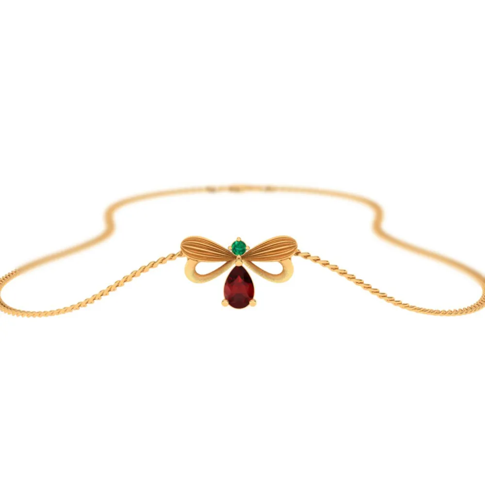 Dangling Bow Gold Locket