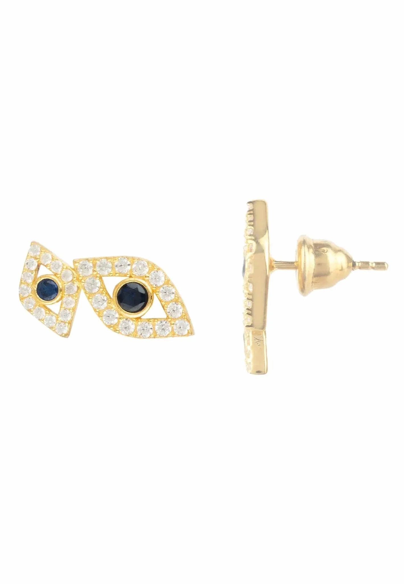 Eye Earrings Gold