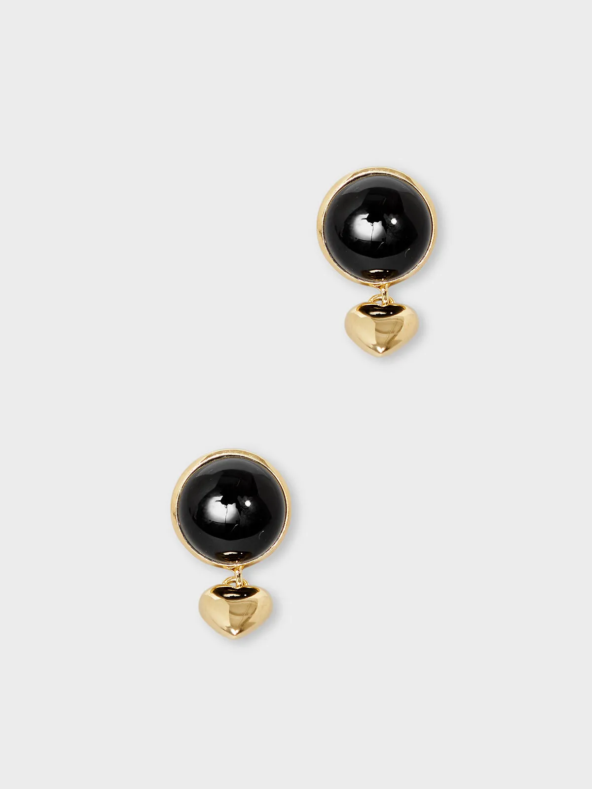 Fay Onyx Earring in Gold Plating