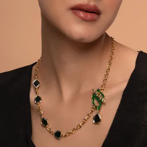 Fiesta Hydro Emerald Toggle Necklace