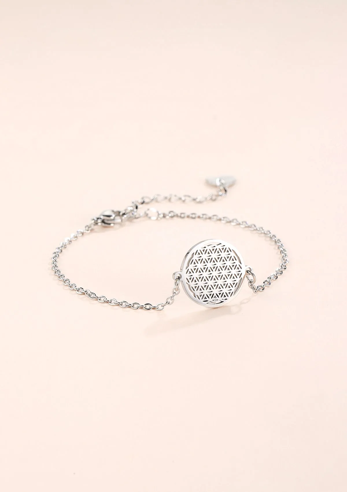 Flower of Life Bracelet Silver