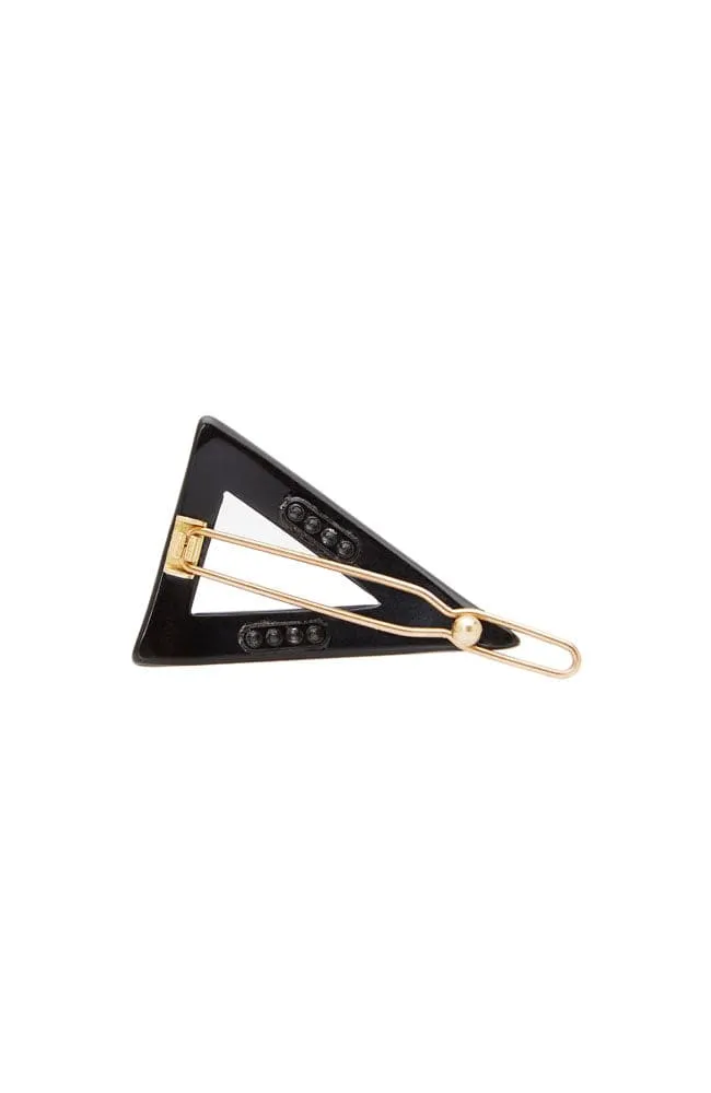 France Luxe Crystal Triangle Cutout Tige Boule Barrette