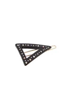 France Luxe Crystal Triangle Cutout Tige Boule Barrette