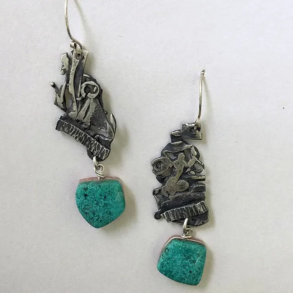 Gem Silica Sterling Silver Earrings