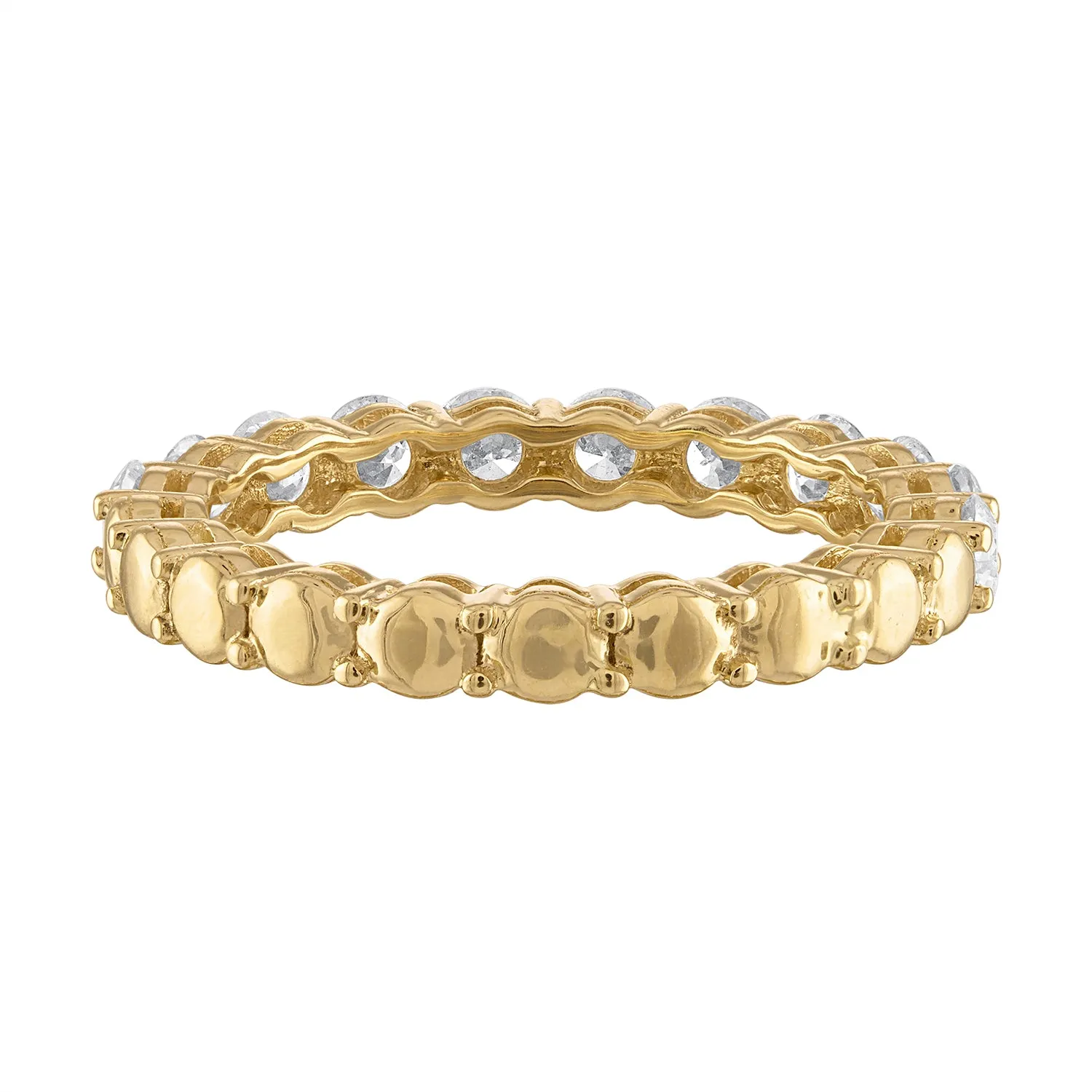 Gemini Goldstone™/Diamond Eternity Band