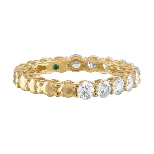 Gemini Goldstone™/Diamond Eternity Band