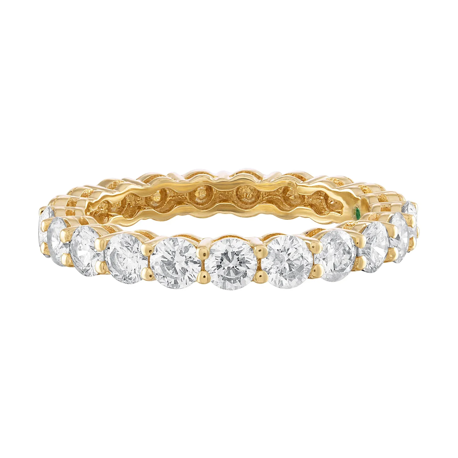 Gemini Goldstone™/Diamond Eternity Band