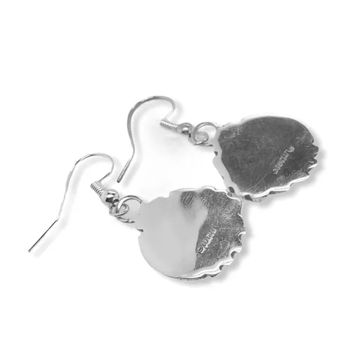 Genuine Black Onyx Earrings, 925 Sterling Silver, Native American USA Handmade, Nickle Free